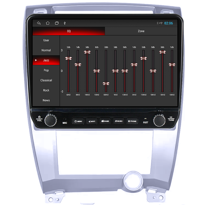 Navigatie dedicata Hyundai Tucson 2001-2009 Tesla cu butoane rotative model 2024, 4GB RAM 64GB ROM, Procesor Quadcore, Android 14, Display QLED 10", DSP, Carplay&Android Auto [2]