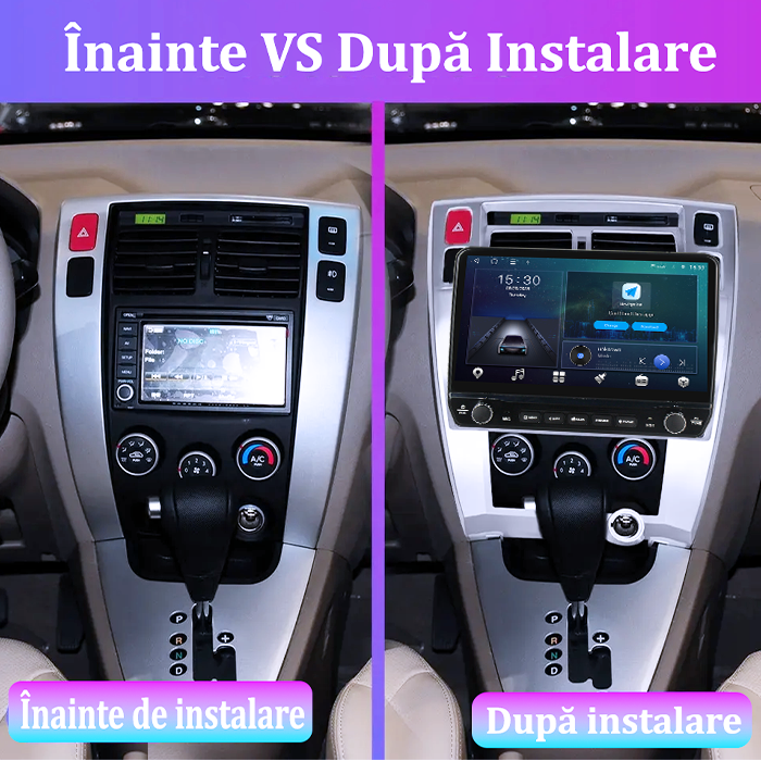 Navigatie dedicata Hyundai Tucson 2001-2009 Tesla cu butoane rotative model 2024, 4GB RAM 64GB ROM, Procesor Quadcore, Android 14, Display QLED 10", DSP, Carplay&Android Auto [5]