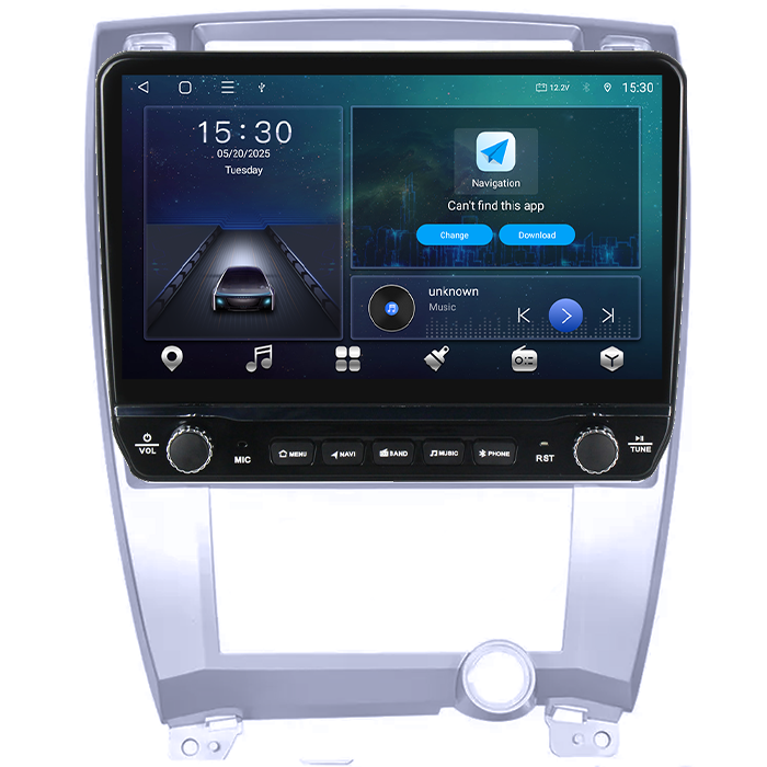 Navigatie dedicata Hyundai Tucson 2001-2009 Tesla cu butoane rotative model 2024, 4GB RAM 64GB ROM, Procesor Quadcore, Android 14, Display QLED 10", DSP, Carplay&Android Auto [7]