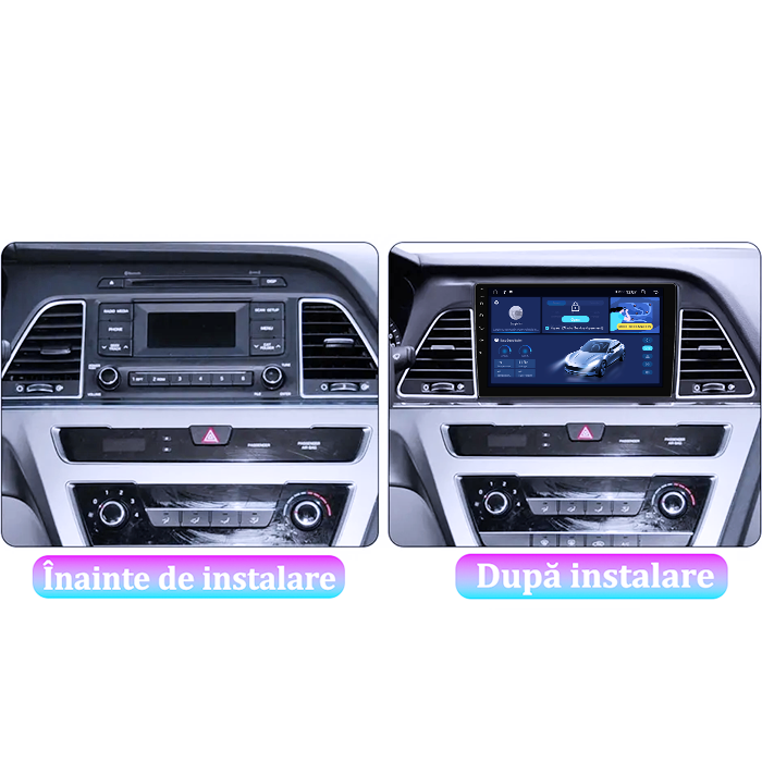 Navigatie dedicata Hyundai Sonata 9 2015-2018, 8GB RAM 128GB ROM, Octacore, Platforma TS18, Android 13, Display QLED 9”, Suporta camera 360º, DSP, Carplay&Android Auto, SIM 4G, Ventilator Activ [5]