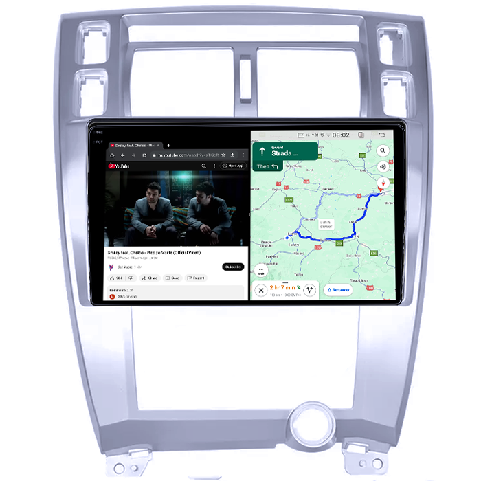 Navigatie dedicata Hyundai Tucson 2001-2009, 12GB RAM 256GB ROM, Android 14, Rezolutie 2K, Display QLED, 9", DSP, Carplay, Android Auto, Internet, Youtube, Waze, Wi Fi, USB [4]