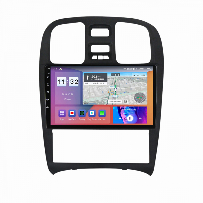 Navigatie dedicata Hyundai Sonata Fe 2004-2012, 4GB RAM 64GB ROM, Octacore, Android 13, Display QLED 9", DSP, Carplay, Android Auto, Internet, Youtube, Waze, WIFI, Bluetooth [2]