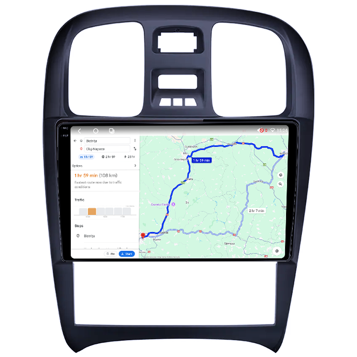 Navigatie dedicata Hyundai Sonata Fe 2004-2012, 4GB RAM 64GB ROM, Octacore, Android 14, Display QLED 1K 9", Carplay&Android Auto, SIM 4G, Ventilator Activ [4]