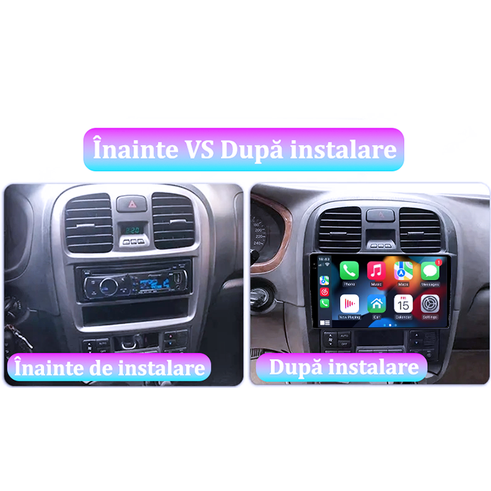 Navigatie dedicata Hyundai Sonata Fe 2004-2012, 4GB RAM 64GB ROM, Procesor Qualcomm Octacore, Android 14, Rezolutie 2K, Display QLED 9", DSP, Carplay&Android Auto, SIM 4G [7]