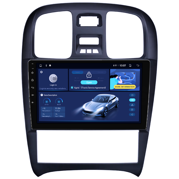 Navigatie dedicata Hyundai Sonata Fe 2004-2012, 8GB RAM 128GB ROM, Octacore, Platforma TS18, Android 13, Display QLED 9”, Suporta camera 360º, DSP, Carplay&Android Auto, SIM 4G, Ventilator Activ [2]