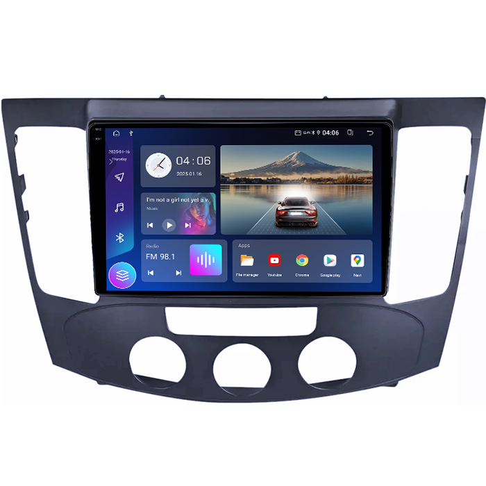 Navigatie dedicata Hyundai Sonata NF 2009, 12GB RAM 256GB ROM, Android 14, Rezolutie 2K, Display QLED, 9", DSP, Carplay, Android Auto, Internet, Youtube, Waze, Wi Fi, USB [2]