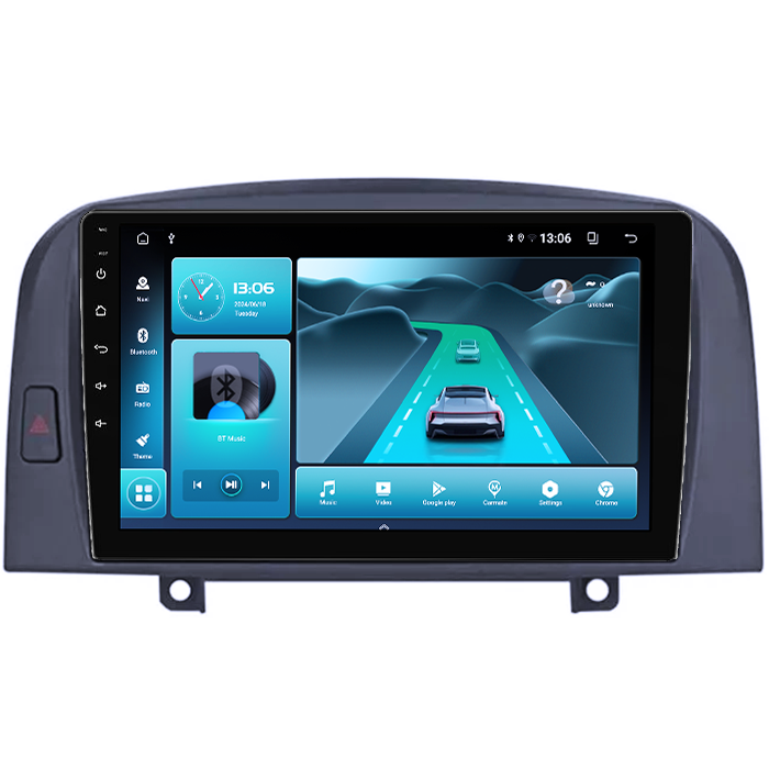 Navigatie dedicata Hyundai Sonata NF 2004-2008, 4GB RAM 32GB ROM, Octacore, Android 14, Display QLED 9", DSP, Carplay&Android Auto, SIM 4G, Bluetooth, Ventilator Activ [2]