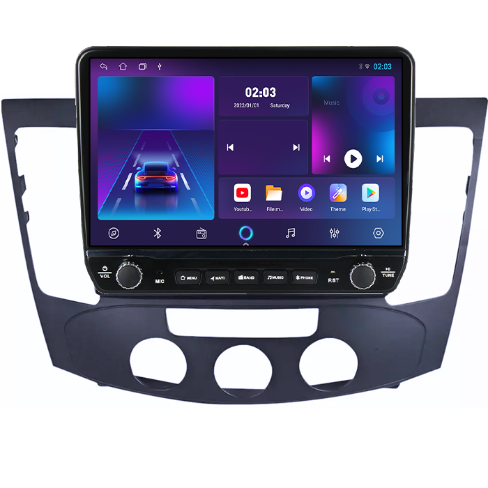 Navigatie dedicata Hyundai Sonata NF 2009 Tesla cu butoane rotative model 2024, 4GB RAM 64GB ROM, Procesor Quadcore, Android 14, Display QLED 10", DSP, Carplay&Android Auto [6]