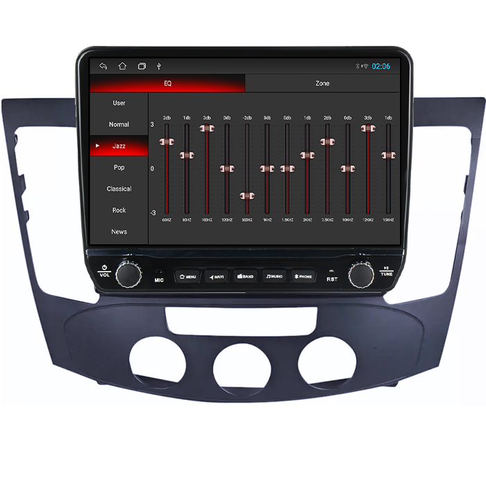Navigatie dedicata Hyundai Sonata NF 2009 Tesla cu butoane rotative model 2024, 4GB RAM 64GB ROM, Procesor Quadcore, Android 14, Display QLED 10", DSP, Carplay&Android Auto [3]