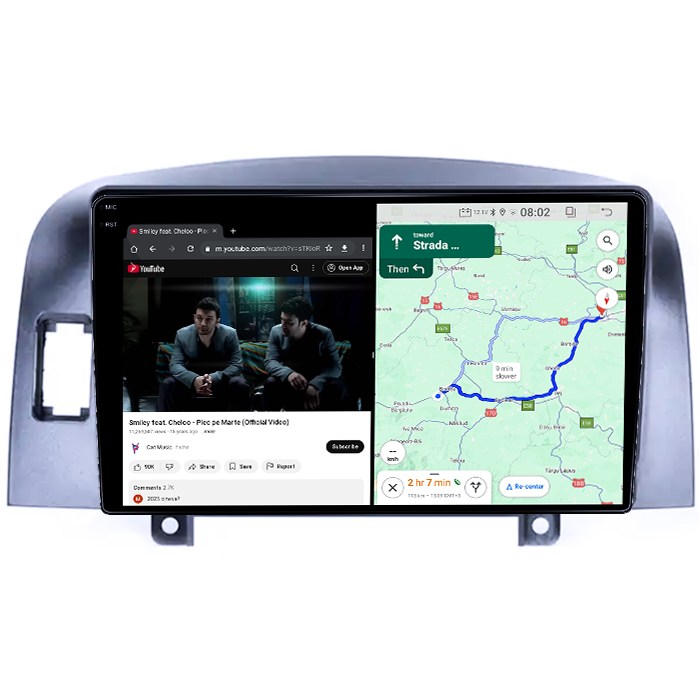 Navigatie dedicata Hyundai Sonata NF 2006, 4GB RAM 64GB ROM, Quad Core, Display 9" QLED 1K, Carplay, Android 14, Bluetooth, Magazin Play, Suport Camere AHD [4]