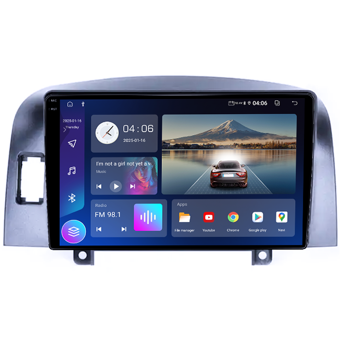 Navigatie dedicata Hyundai Sonata NF 2006, 4GB RAM 64GB ROM, Quad Core, Display 9" QLED 1K, Carplay, Android 14, Bluetooth, Magazin Play, Suport Camere AHD [2]