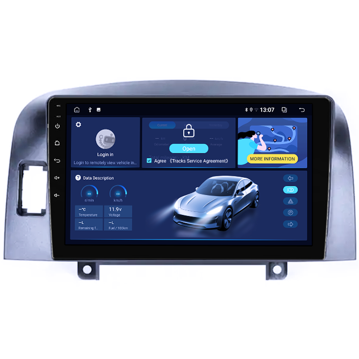 Navigatie dedicata Hyundai Sonata NF 2006, 8GB RAM 128GB ROM, Octacore, Platforma TS18, Android 13, Display QLED 9”, Suporta camera 360º, DSP, Carplay&Android Auto, SIM 4G, Ventilator Activ [3]