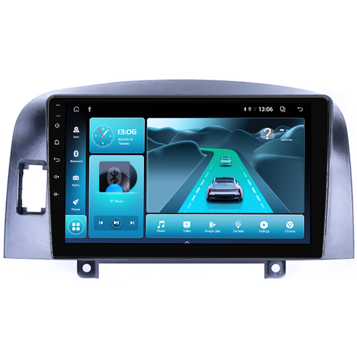 Navigatie dedicata Hyundai Sonata NF 2006, 8GB RAM 128GB ROM, Octacore, Platforma TS18, Android 13, Display QLED 9”, Suporta camera 360º, DSP, Carplay&Android Auto, SIM 4G, Ventilator Activ [2]