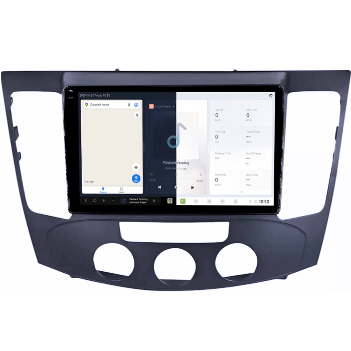 Navigatie dedicata Hyundai Sonata NF 2009, DUDU3, 4GB RAM 64GB ROM, Octacore, Platforma 8581, Android, Display QLED 9", DSP, Carplay&AndroidAuto [2]