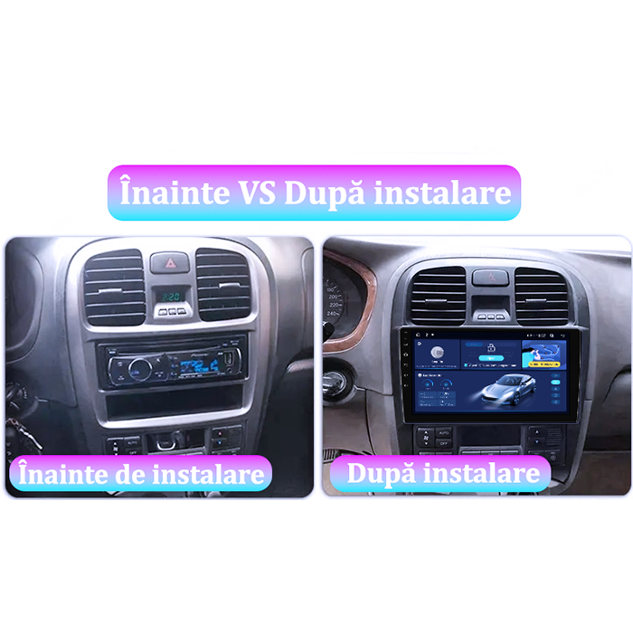 Navigatie dedicata Hyundai Sonata Fe 2004-2012, 12GB RAM 256GB ROM, Android 14, Rezolutie 2K, Display QLED, 9", DSP, Carplay, Android Auto, Internet, Youtube, Waze, Wi Fi, USB [5]
