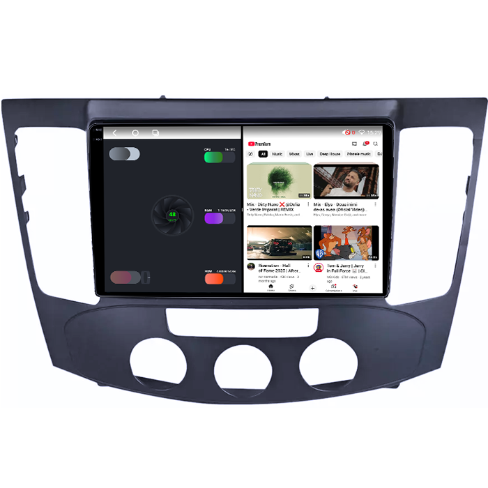 Navigatie dedicata Hyundai Sonata NF 2009, 4GB RAM 64GB ROM, Procesor Qualcomm Octacore, Android 14, Rezolutie 2K, Display QLED 9", DSP, Carplay&Android Auto, SIM 4G [4]