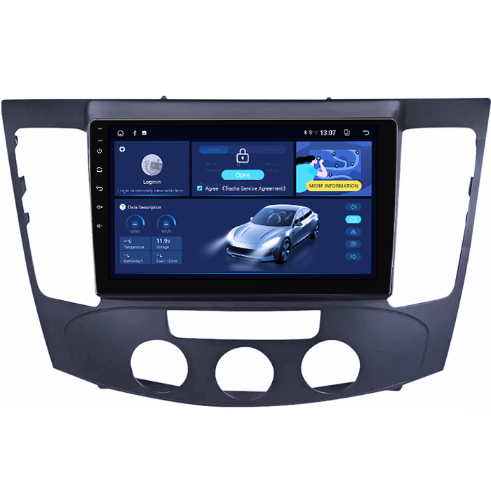 Navigatie dedicata Hyundai Sonata NF 2009, 8GB RAM 128GB ROM, Octacore, Platforma TS18, Android 13, Display QLED 9”, Suporta camera 360º, DSP, Carplay&Android Auto, SIM 4G, Ventilator Activ [2]