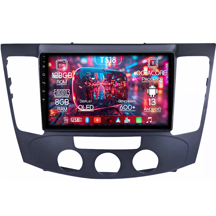 Navigatie dedicata Hyundai Sonata NF 2009, 8GB RAM 128GB ROM, Octacore, Platforma TS18, Android 13, Display QLED 9”, Suporta camera 360º, DSP, Carplay&Android Auto, SIM 4G, Ventilator Activ [1]