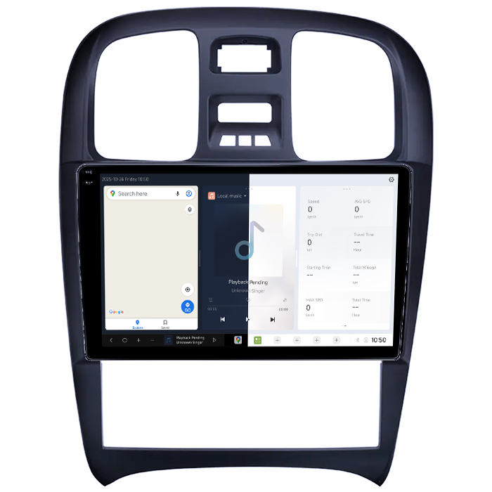 Navigatie dedicata Hyundai Sonata Fe 2004-2012, DUDU3, 4GB RAM 64GB ROM, Octacore, Platforma 8581, Android, Display QLED 9", DSP, Carplay&AndroidAuto [2]