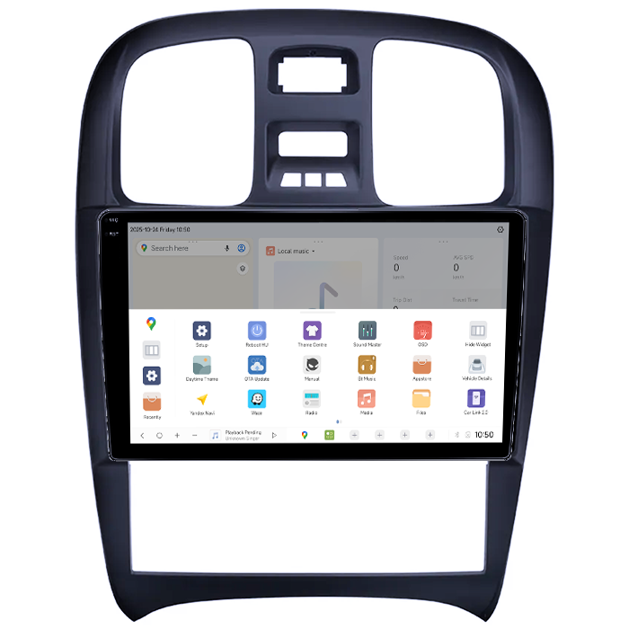 Navigatie dedicata Hyundai Sonata Fe 2004-2012, DUDU3, 4GB RAM 64GB ROM, Octacore, Platforma 8581, Android, Display QLED 9", DSP, Carplay&AndroidAuto [3]