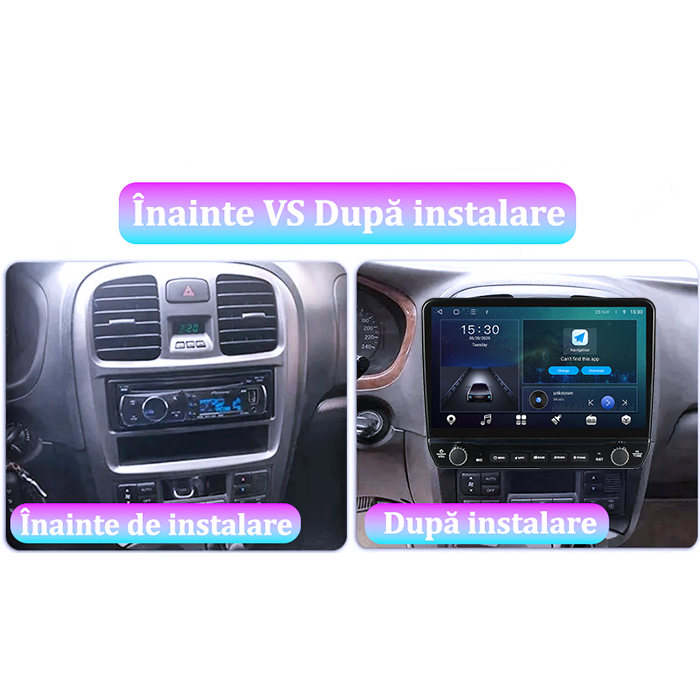 Navigatie dedicata Hyundai Sonata Fe 2004-2012 Tesla cu butoane rotative model 2024, 4GB RAM 64GB ROM, Procesor Quadcore, Android 14, Display QLED 10", DSP, Carplay&Android Auto [4]