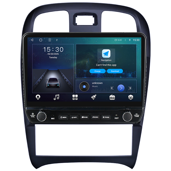 Navigatie dedicata Hyundai Sonata Fe 2004-2012 Tesla cu butoane rotative model 2024, 4GB RAM 64GB ROM, Procesor Quadcore, Android 14, Display QLED 10", DSP, Carplay&Android Auto [6]