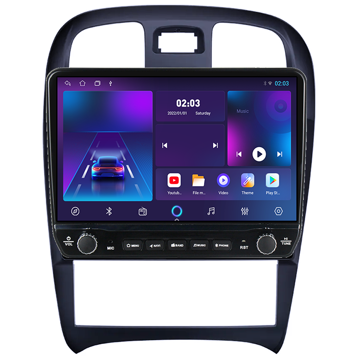 Navigatie dedicata Hyundai Sonata Fe 2004-2012 Tesla cu butoane rotative model 2024, 4GB RAM 64GB ROM, Procesor Quadcore, Android 14, Display QLED 10", DSP, Carplay&Android Auto [5]