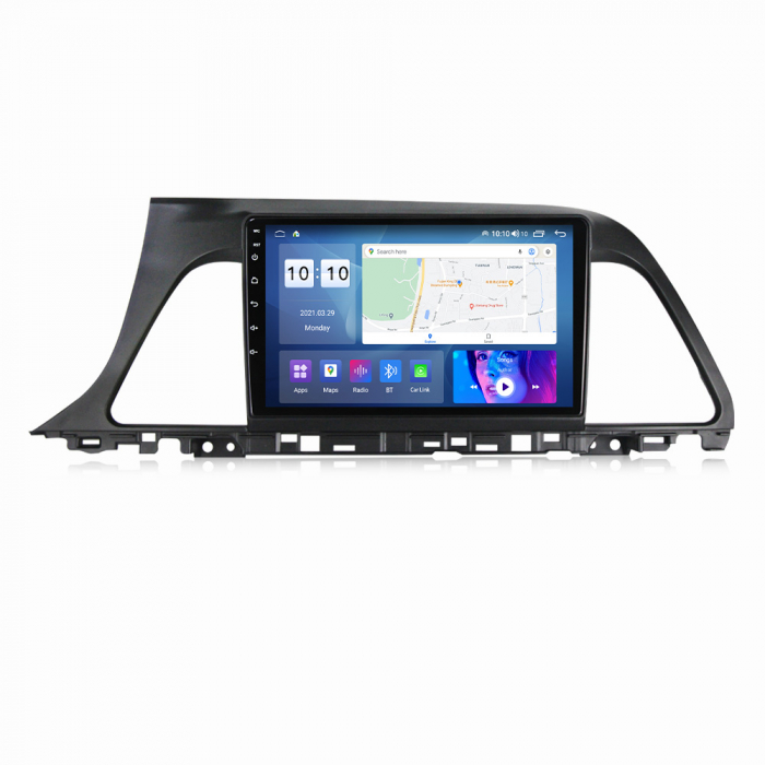 Navigatie dedicata Hyundai Sonata9 2015-2018, 4 GB RAM 32 ROM, Android 13, Display QLED, 9", DSP, Carplay, Android Auto, Internet, Youtube , Waze , WI-FI , USB , Bluetooth [5]