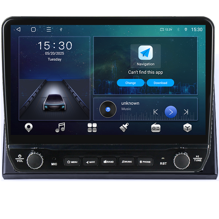 Navigatie dedicata Hyundai Sonata 7 2017-2019 Tesla cu butoane rotative model 2024, 4GB RAM 64GB ROM, Procesor Quadcore, Android 14, Display QLED 10", DSP, Carplay&Android Auto [6]