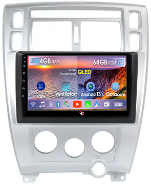 Navigatie dedicata Hyundai Tucson 1 2004-2009, 4GB RAM 64GB ROM, Octacore, Android 14, Display QLED 1K 9", DSP, Carplay, Android Auto, Internet, Youtube, Waze, WIFI, Bluetooth [1]