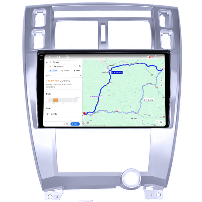 Navigatie dedicata Hyundai Tucson 1 2004-2009, 8GB RAM 128GB ROM, Octacore, Platforma TS18, Android 14, Display QLED 9", Suporta camera 360", DSP, Carplay&Android Auto, SIM 4G, Ventilator Activ [5]