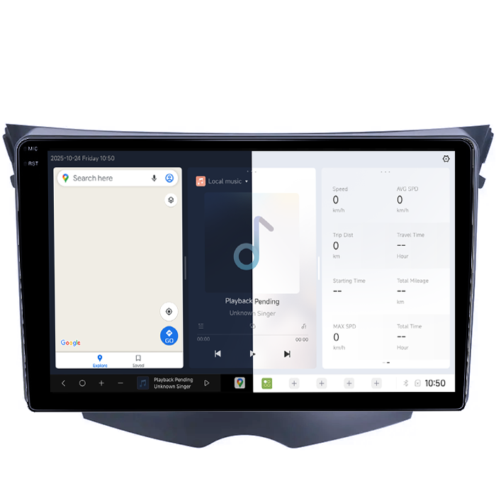 Navigatie dedicata Hyundai Veloster FS 2011-2017, DUDU3, 4GB RAM 64GB ROM, Octacore, Platforma 8581, Android, Display QLED 9", DSP, Carplay&AndroidAuto [2]