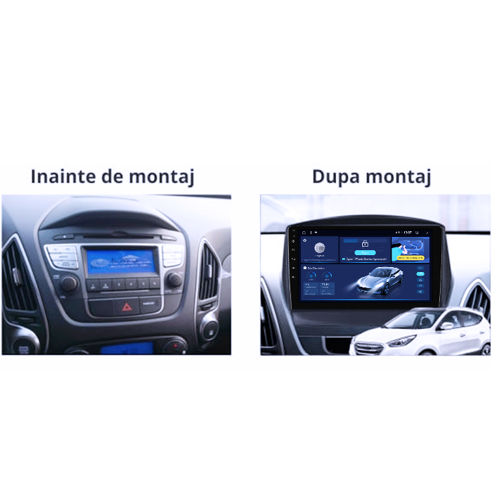 Navigatie dedicata Hyundai Tucson IX35 2010, 12GB RAM 256GB ROM, Android 14, Rezolutie 2K, Display QLED, 9", DSP, Carplay, Android Auto, Internet, Youtube, Waze, Wi Fi, USB [5]