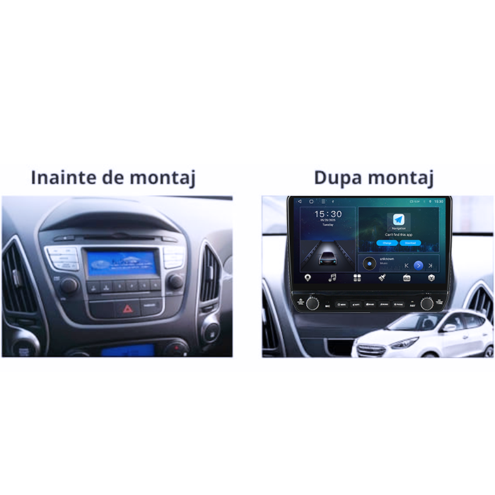 Navigatie dedicata Hyundai Tucson 2009-2015 Ix 35 Tesla cu butoane rotative model 2024, 4GB RAM 64GB ROM, Procesor Quadcore, Android 14, Display QLED 10", DSP, Carplay&Android Auto [4]