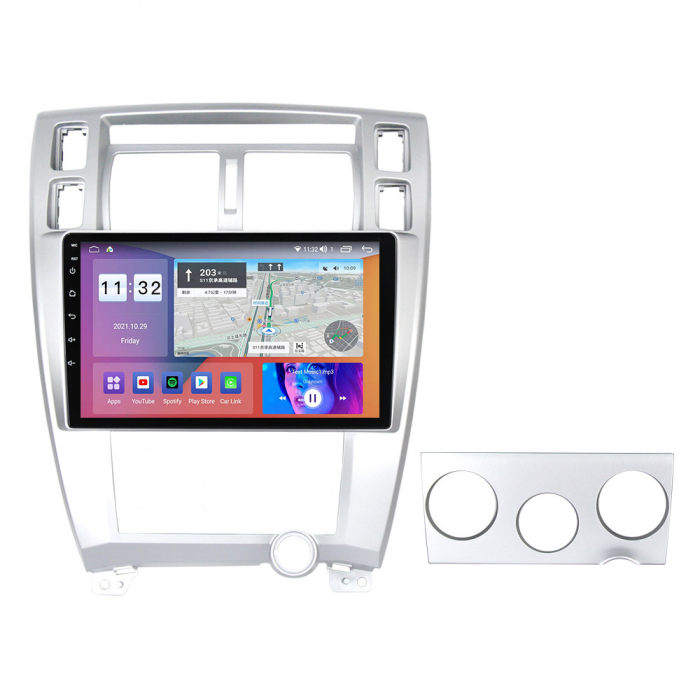Navigatie dedicata Hyundai Tucson 2004-2009, 4GB RAM 64GB ROM, Octacore, Android 13, Display QLED 10", DSP, Carplay, Android Auto, Internet, Youtube, Waze, WIFI, Bluetooth [3]