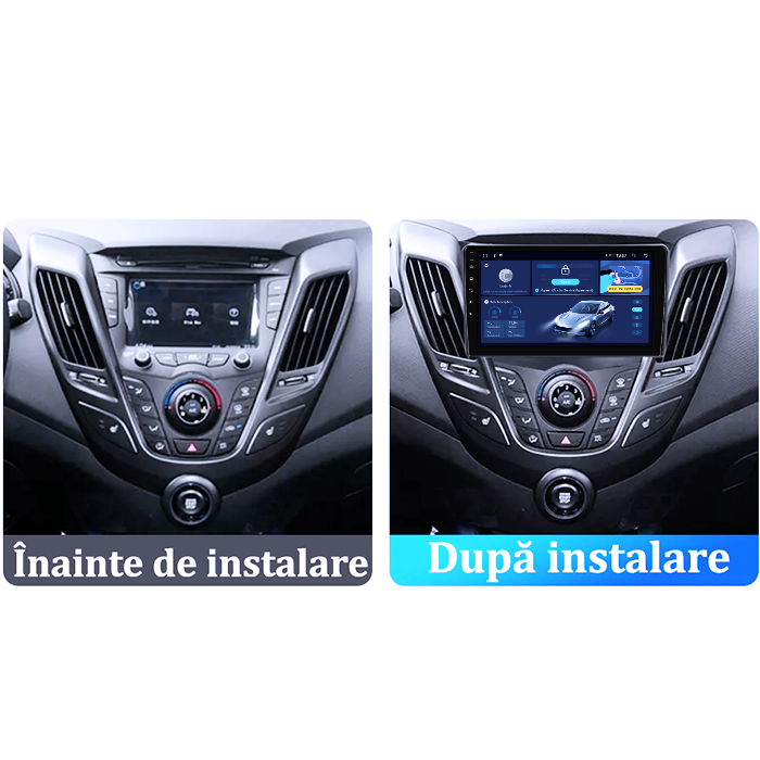 Navigatie dedicata Hyundai Veloster FS 2011-2017, 12GB RAM 256GB ROM, Android 14, Rezolutie 2K, Display QLED, 9", DSP, Carplay, Android Auto, Internet, Youtube, Waze, Wi Fi, USB [5]