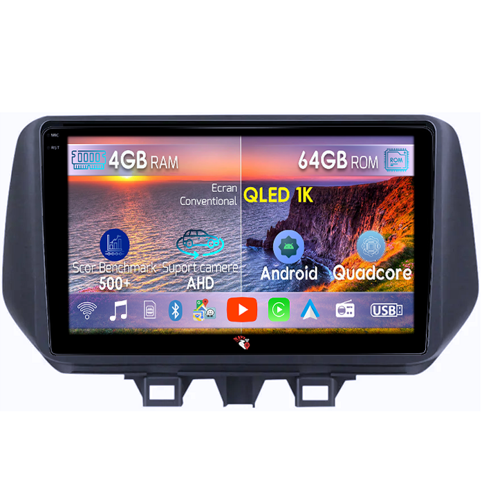 Navigatie dedicata Hyundai Tucson 2018-2020, 44GB RAM 64GB ROM, Octacore, Android 14, Display QLED 1K 10", Carplay&Android Auto, SIM 4G, Ventilator Activ [1]