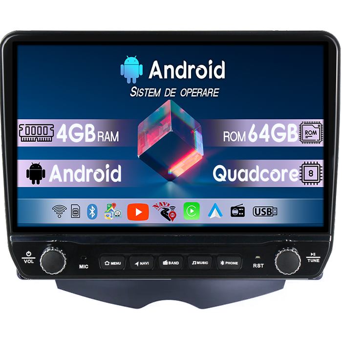 Navigatie dedicata Hyundai Veloster FS 2011-2017 Tesla cu butoane rotative model 2024, 4GB RAM 64GB ROM, Procesor Quadcore, Android 14, Display QLED 10", DSP, Carplay&Android Auto [1]