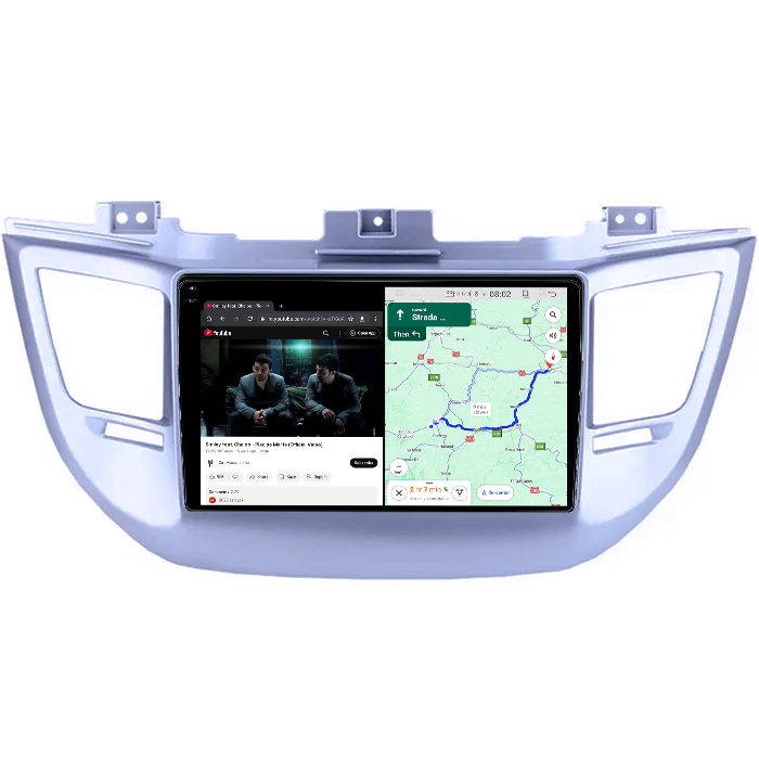 Navigatie dedicata Hyundai Tucson 2014-2018, 12GB RAM 256GB ROM, Android 14, Rezolutie 2K, Display QLED, 9", DSP, Carplay, Android Auto, Internet, Youtube, Waze, Wi Fi, USB [4]