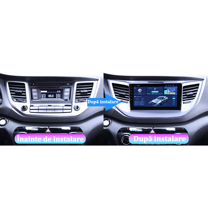 Navigatie dedicata Hyundai Tucson 2014-2018, 12GB RAM 256GB ROM, Android 14, Rezolutie 2K, Display QLED, 9", DSP, Carplay, Android Auto, Internet, Youtube, Waze, Wi Fi, USB [5]