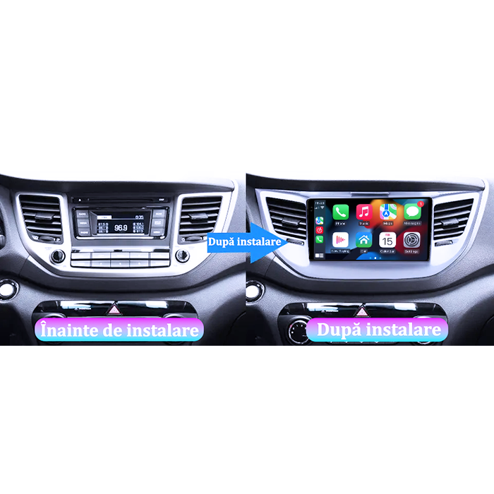 Navigatie dedicata Hyundai Tucson IX35 2014-2018, 4GB RAM 64GB ROM, Procesor Qualcomm Octacore, Android 14, Rezolutie 2K, Display QLED 9", DSP, Carplay&Android Auto, SIM 4G [6]