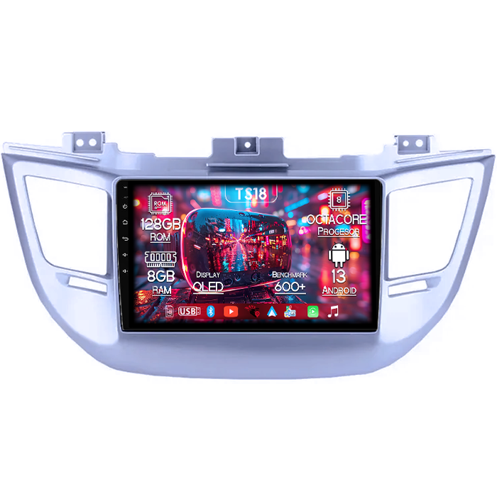 Navigatie dedicata Hyundai Tucson IX35 2014-2018, 8GB RAM 128GB ROM, Octacore, Platforma TS18, Android 13, Display QLED 9”, Suporta camera 360º, DSP, Carplay&Android Auto, SIM 4G, Ventilator Activ [1]
