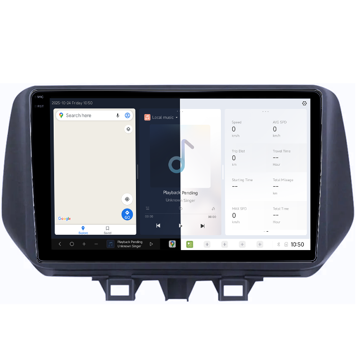 Navigatie dedicata Hyundai Tucson IX35 2019+, DUDU3, 4GB RAM 64GB ROM, Octacore, Platforma 8581, Android, Display QLED 9", DSP, Carplay&AndroidAuto [2]