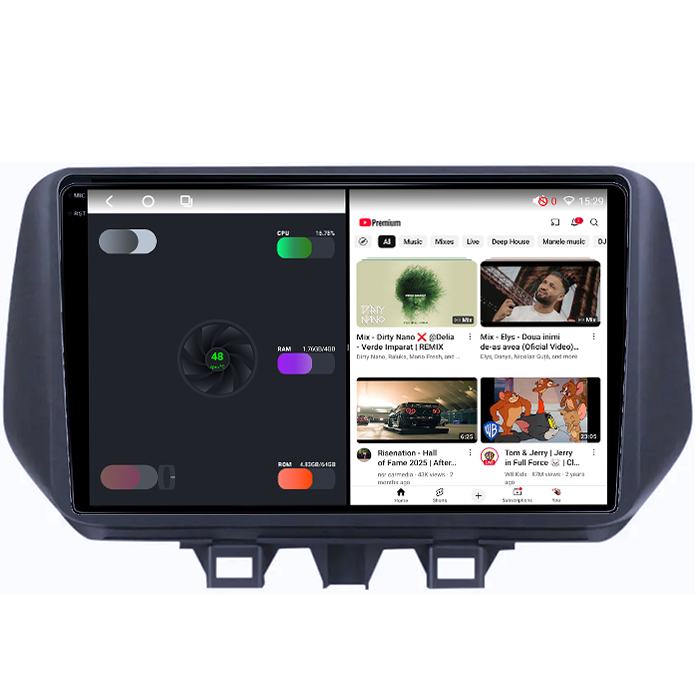 Navigatie dedicata Hyundai Tucson IX35 2019+, 4GB RAM 64GB ROM, Octacore, Android 14, Display QLED 1K 9", Carplay&Android Auto, SIM 4G, Ventilator Activ [3]