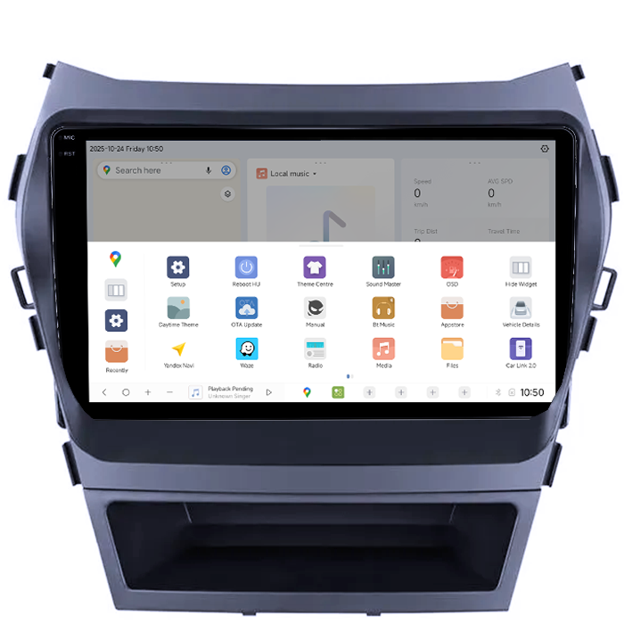 Navigatie dedicata Hyundai Santa Fe ix 45 2012-2017, DUDU3, 4GB RAM 64GB ROM, Octacore, Platforma 8581, Android, Display QLED 9", DSP, Carplay&AndroidAuto [3]