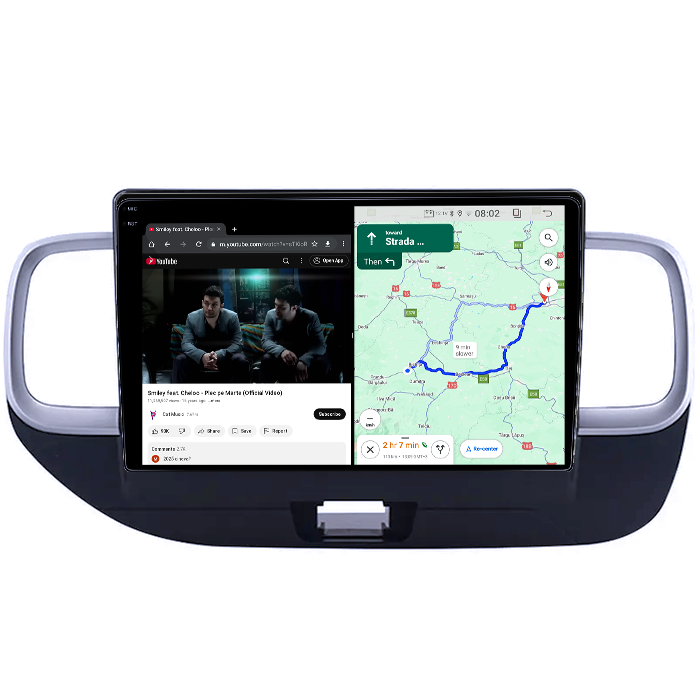 Navigatie dedicata Hyundai Venue 2019-2020, 12GB RAM 256GB ROM, Android 14, Rezolutie 2K, Display QLED, 9", DSP, Carplay, Android Auto, Internet, Youtube, Waze, Wi Fi, USB [4]