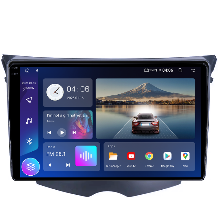Navigatie dedicata Hyundai Veloster FS 2011-2017, 4GB RAM 64GB ROM, Quad Core, Display 9" QLED 1K, Carplay, Android 14, Bluetooth, Magazin Play, Suport Camere AHD [2]