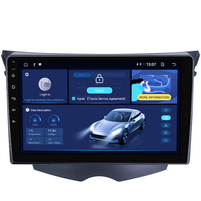 Navigatie dedicata Hyundai Veloster FS 2011-2017, 8GB RAM 128GB ROM, Octacore, Platforma TS18, Android 13, Display QLED 9”, Suporta camera 360º, DSP, Carplay&Android Auto, SIM 4G, Ventilator Activ [2]