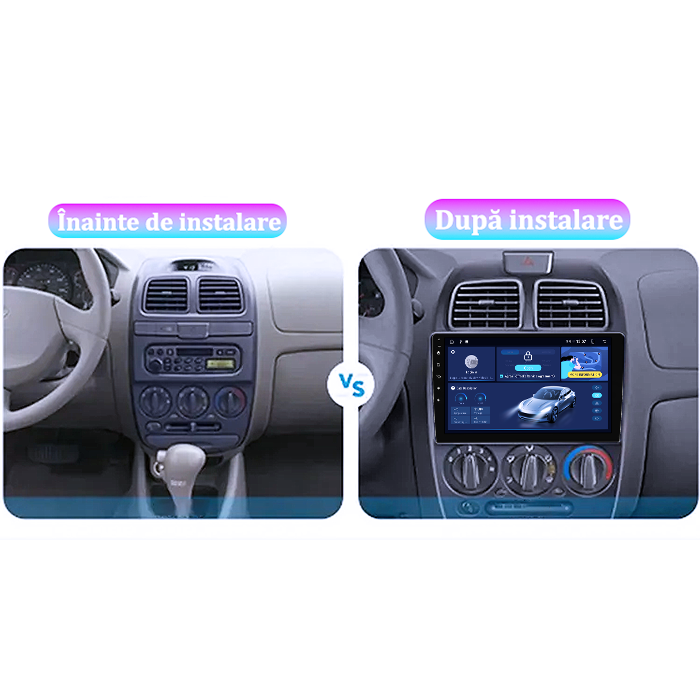 Navigatie dedicata Hyundai Verna 1999, 12GB RAM 256GB ROM, Android 14, Rezolutie 2K, Display QLED, 9", DSP, Carplay, Android Auto, Internet, Youtube, Waze, Wi Fi, USB [5]