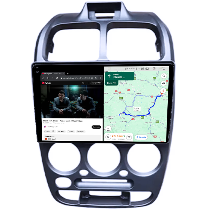Navigatie dedicata Hyundai Verna 1999, 12GB RAM 256GB ROM, Android 14, Rezolutie 2K, Display QLED, 9", DSP, Carplay, Android Auto, Internet, Youtube, Waze, Wi Fi, USB [4]